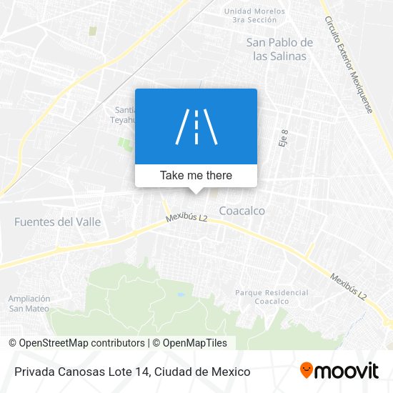 Privada Canosas Lote 14 map