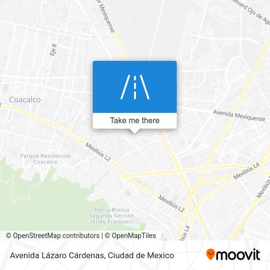 Avenida Lázaro Cárdenas map
