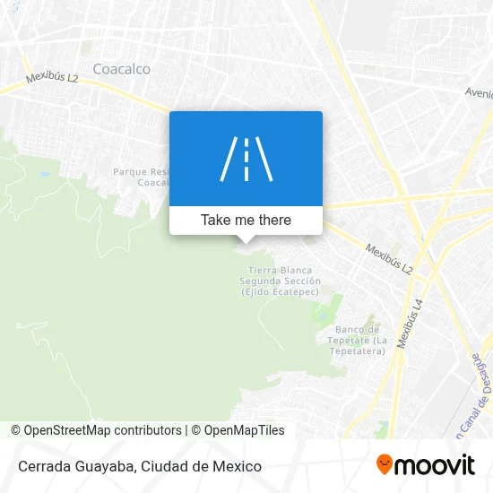 Cerrada Guayaba map