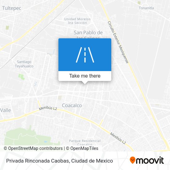 Mapa de Privada Rinconada Caobas