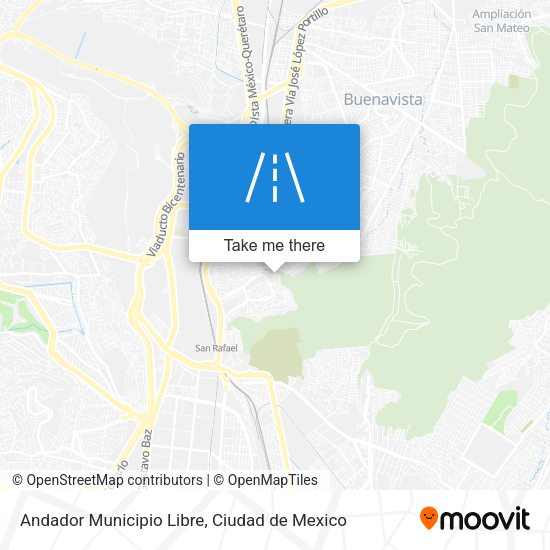 Andador Municipio Libre map