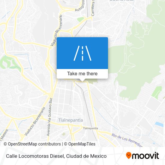 Calle Locomotoras Diesel map