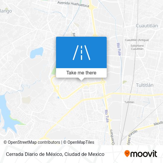 Cerrada Diario de México map