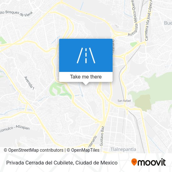 Mapa de Privada Cerrada del Cubilete