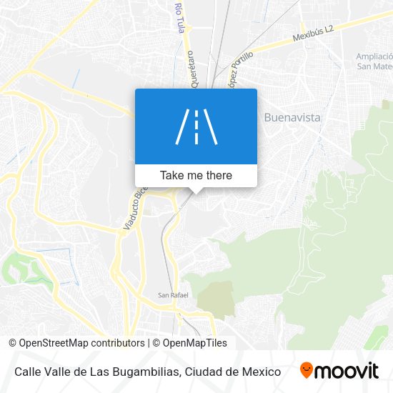 Calle Valle de Las Bugambilias map