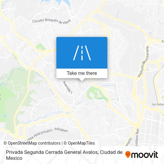 Privada Segunda Cerrada General Avalos map
