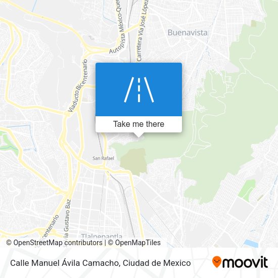 Mapa de Calle Manuel Ávila Camacho