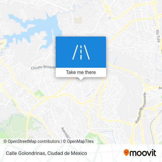 Mapa de Calle Golondrinas
