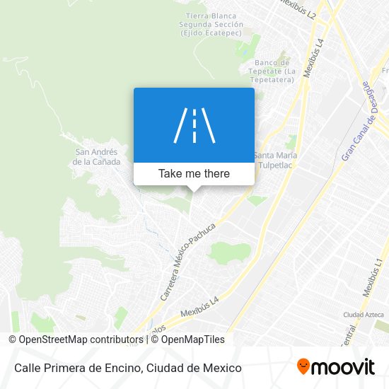 Calle Primera de Encino map