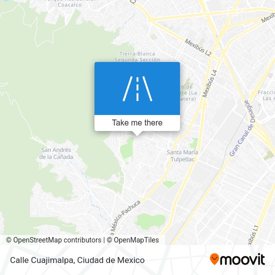 Calle Cuajimalpa map