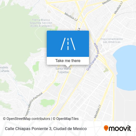 Calle Chiapas Poniente 3 map