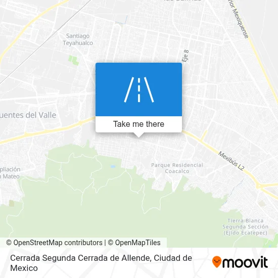 Cerrada Segunda Cerrada de Allende map