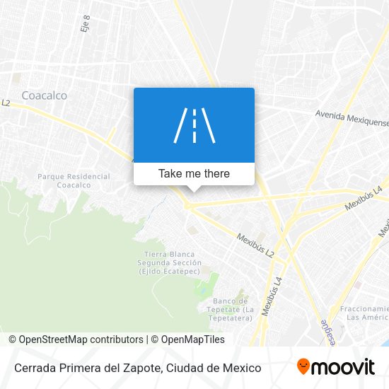 Mapa de Cerrada Primera del Zapote