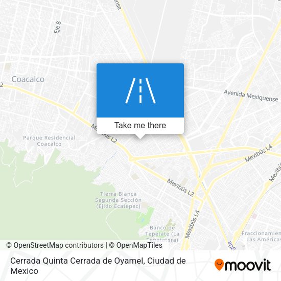 Cerrada Quinta Cerrada de Oyamel map