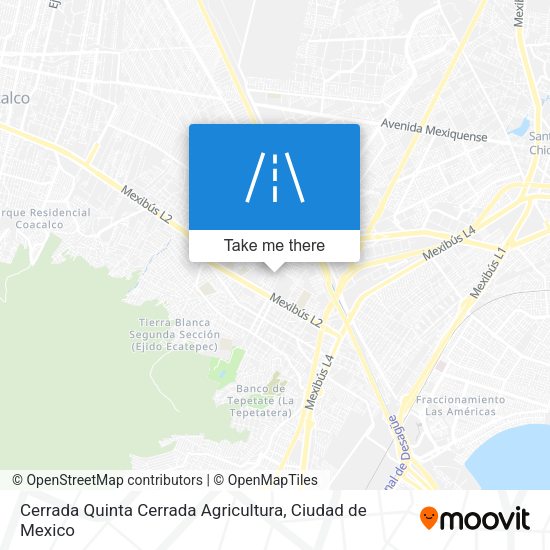 Mapa de Cerrada Quinta Cerrada Agricultura