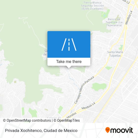 Privada Xochitenco map