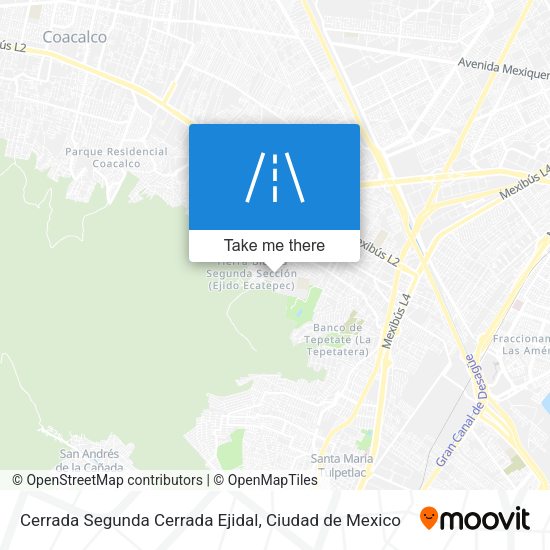 Cerrada Segunda Cerrada Ejidal map