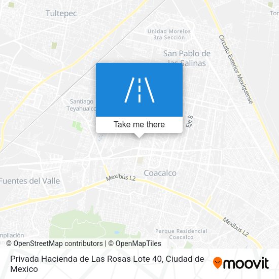 Mapa de Privada Hacienda de Las Rosas Lote 40