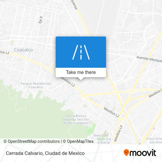Mapa de Cerrada Calvario