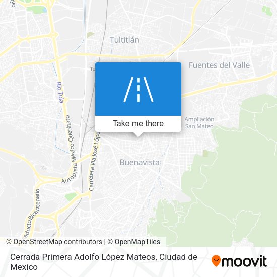 Cerrada Primera Adolfo López Mateos map
