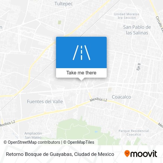 Mapa de Retorno Bosque de Guayabas