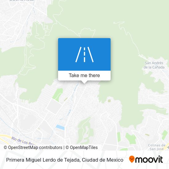 Mapa de Primera Miguel Lerdo de Tejada
