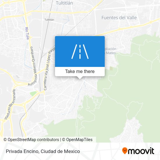 Privada Encino map