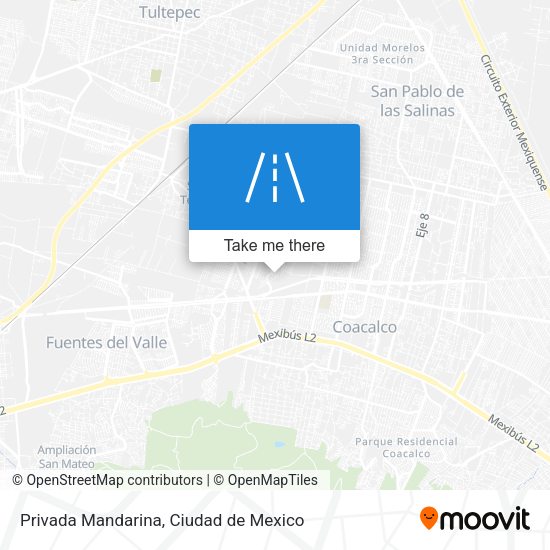 Privada Mandarina map