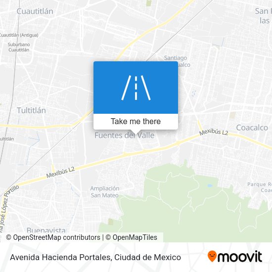 Avenida Hacienda Portales map