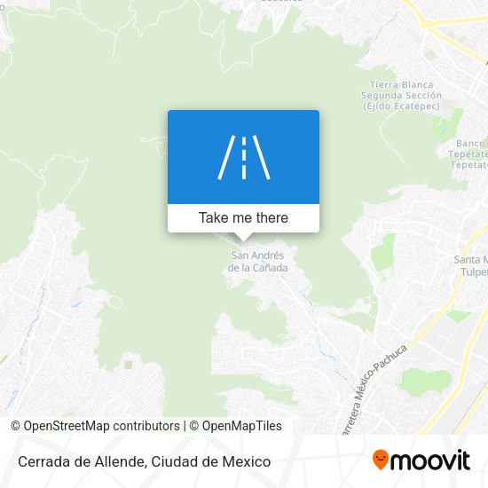 Cerrada de Allende map