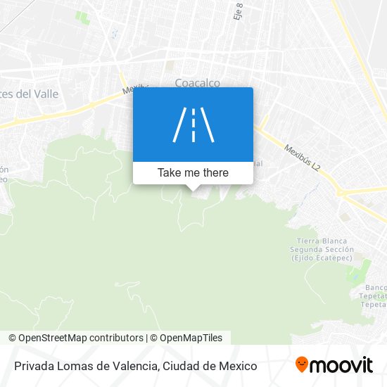 Mapa de Privada Lomas de Valencia