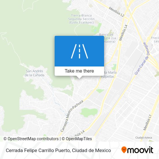 Cerrada Felipe Carrillo Puerto map