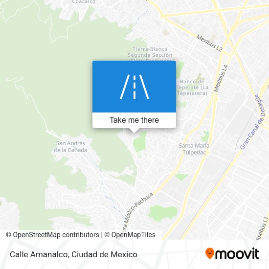 Mapa de Calle Amanalco