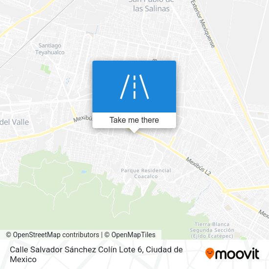 Calle Salvador Sánchez Colín Lote 6 map