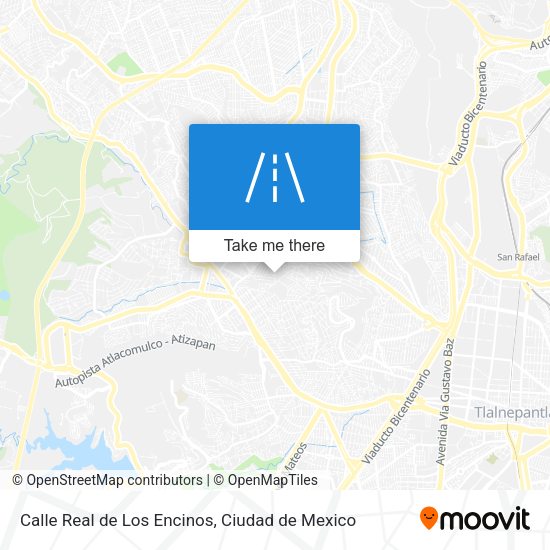 Mapa de Calle Real de Los Encinos