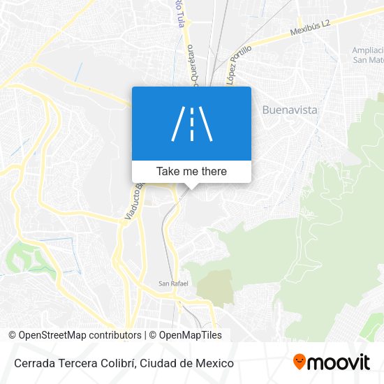 Cerrada Tercera Colibrí map