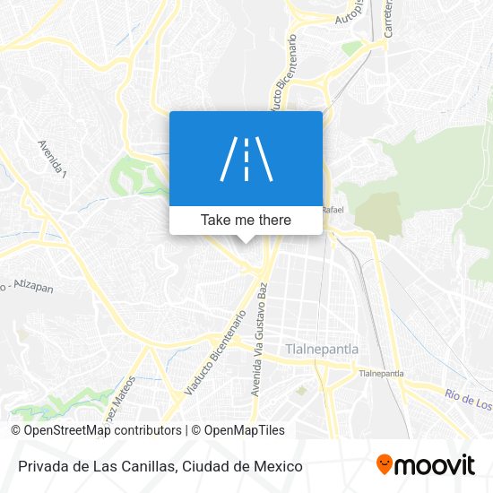 Mapa de Privada de Las Canillas