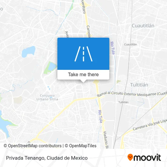 Privada Tenango map