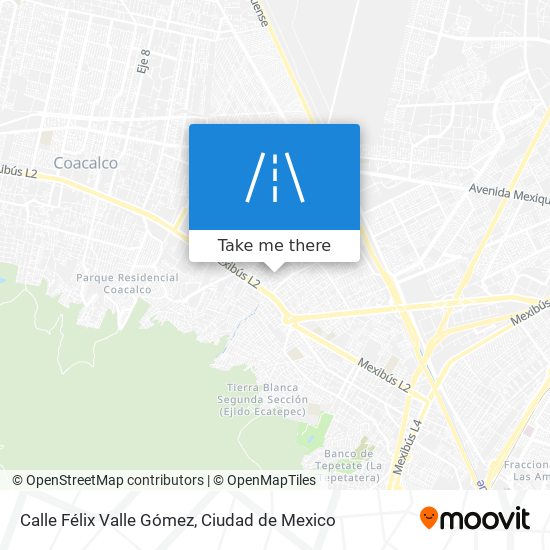 Mapa de Calle Félix Valle Gómez