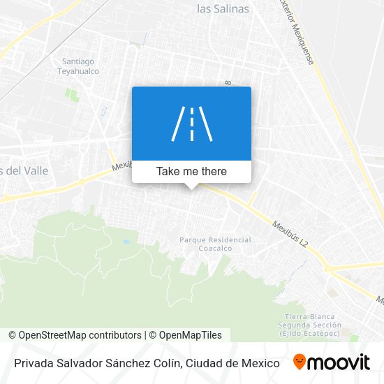 Privada Salvador Sánchez Colín map