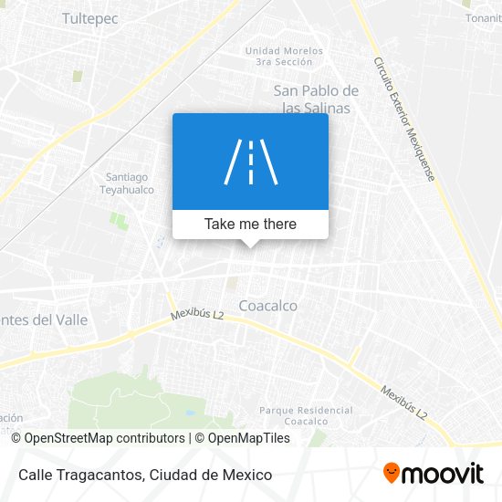 Calle Tragacantos map