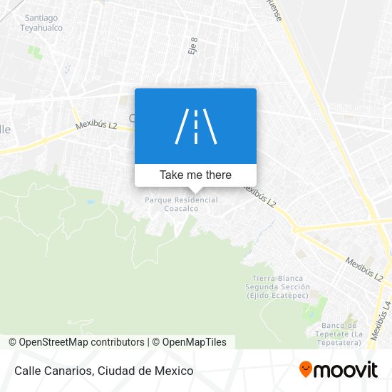 Mapa de Calle Canarios