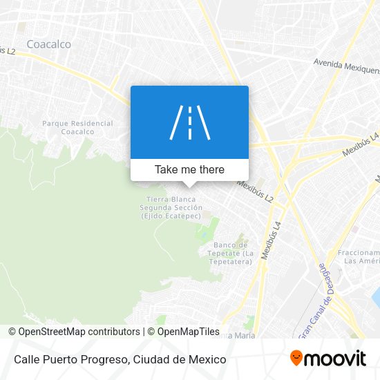 Mapa de Calle Puerto Progreso