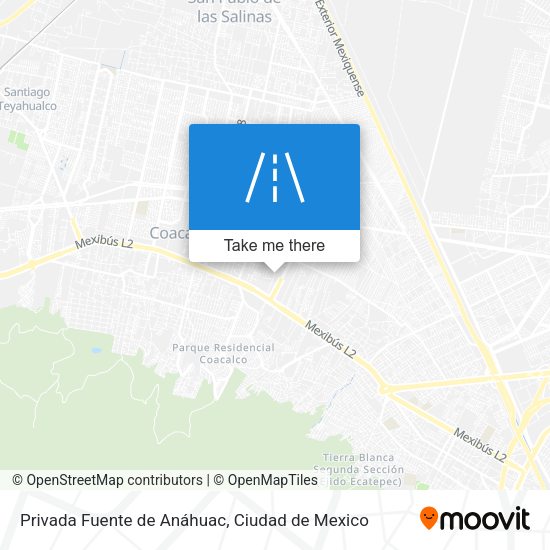 Mapa de Privada Fuente de Anáhuac