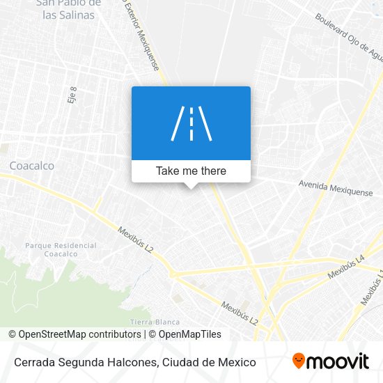 Cerrada Segunda Halcones map