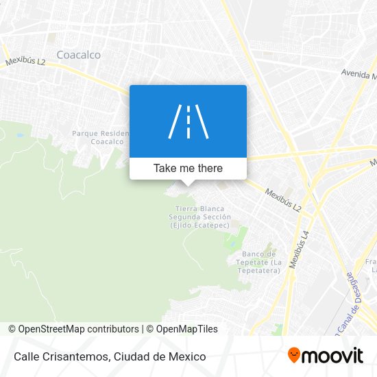 Calle Crisantemos map