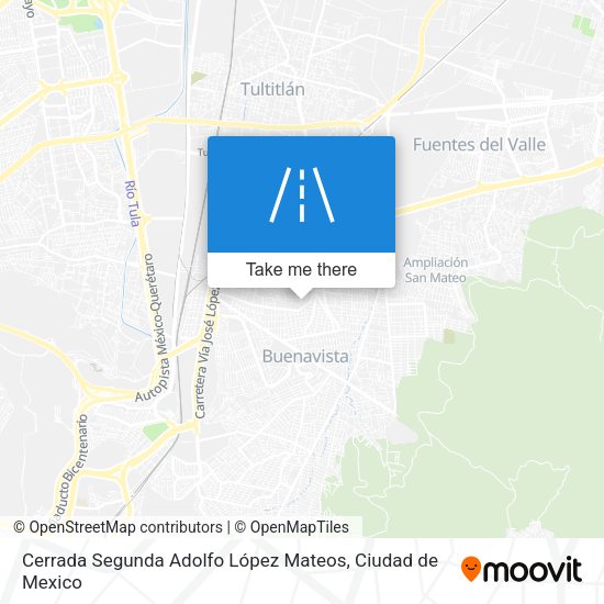 Mapa de Cerrada Segunda Adolfo López Mateos