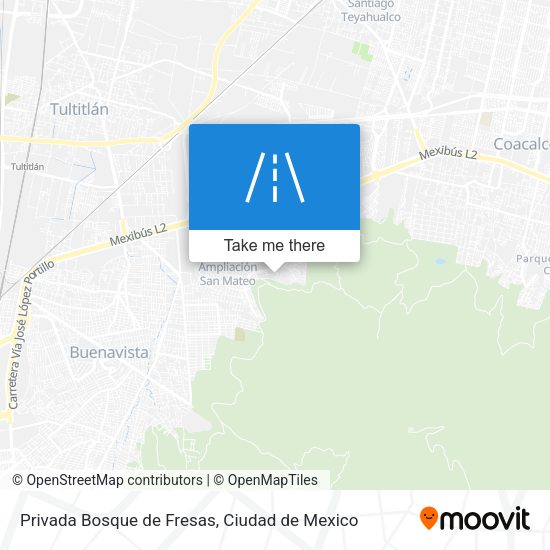 Privada Bosque de Fresas map