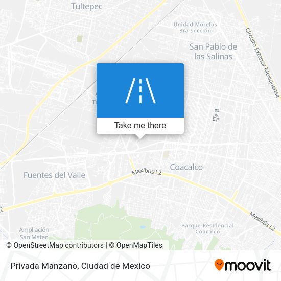 Mapa de Privada Manzano