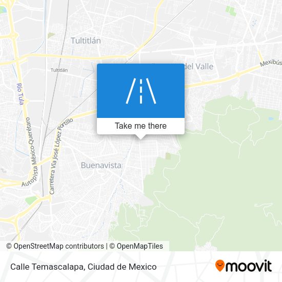 Calle Temascalapa map